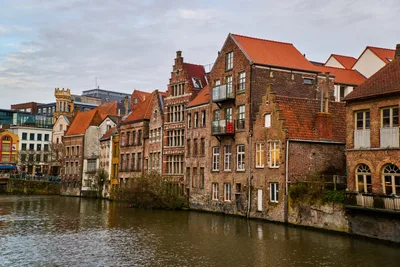 Gent — historische Graventeen en het Patershol in het hart van de stad